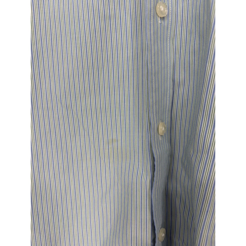 Lands' End Mens No Iron Pinpoint Oxford Shirt Button Front Size 16.5-35 - Picture 2 of 6